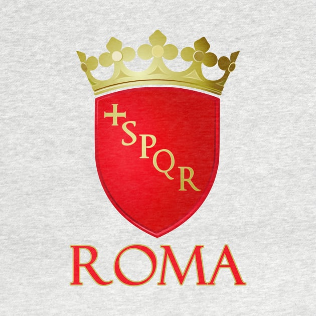 Roma (Rome) Italy - Coat of Arms Design by Naves